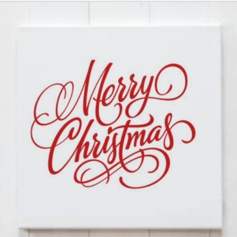 Merry Christmas vinyl decal Sticker any color